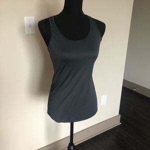 Danskin now dry fit grey tank Semi-fitted small